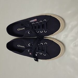 NWOT Superga navy tennis shoes sz 6.5 women's